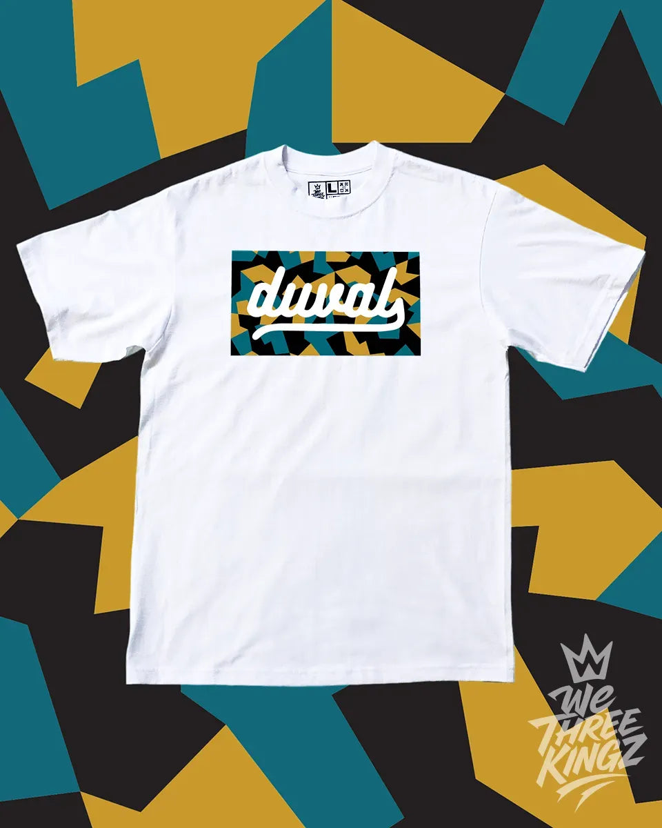Duval Camo Box Tee - White